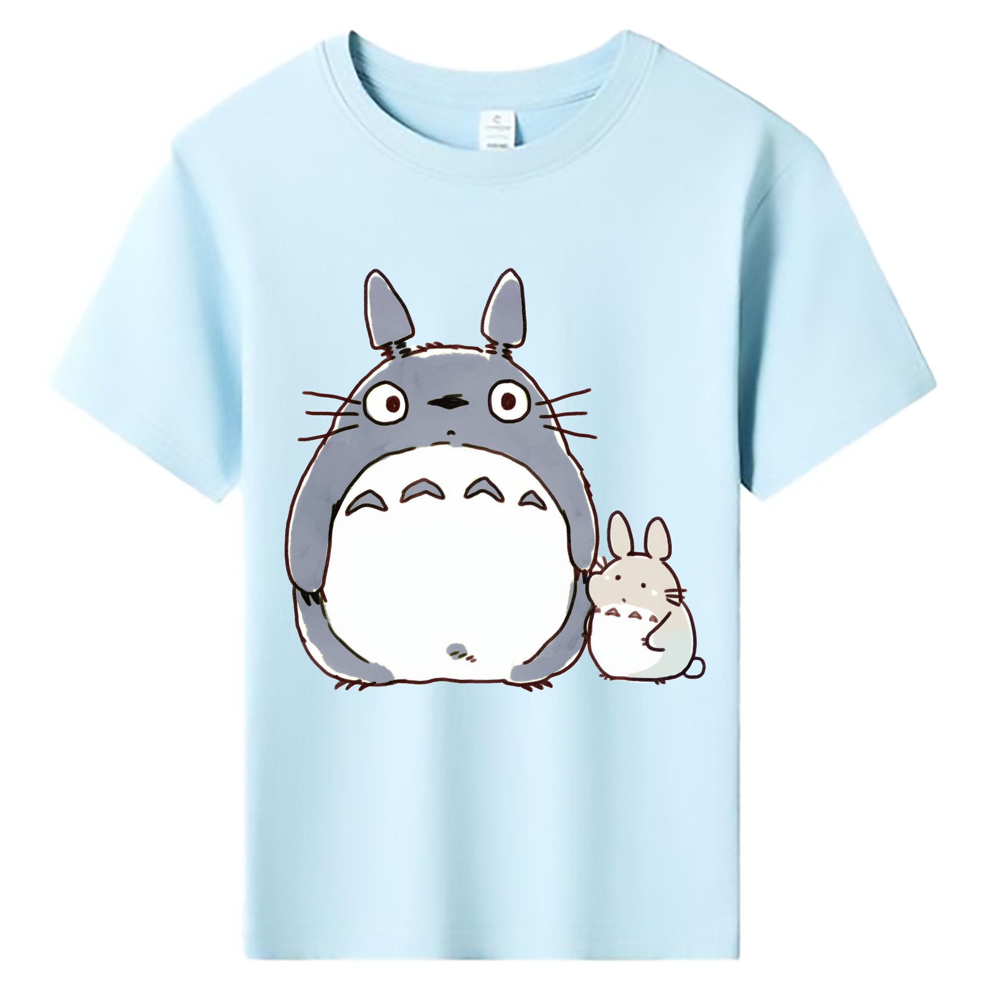 （画像用） となりのトトロ 草壁メイ 草壁サツキ My Neighbor Totoro Satsuki Kusakabe Mei Kusakabe 綿100％キッズTシャツ（フロントプリント）
